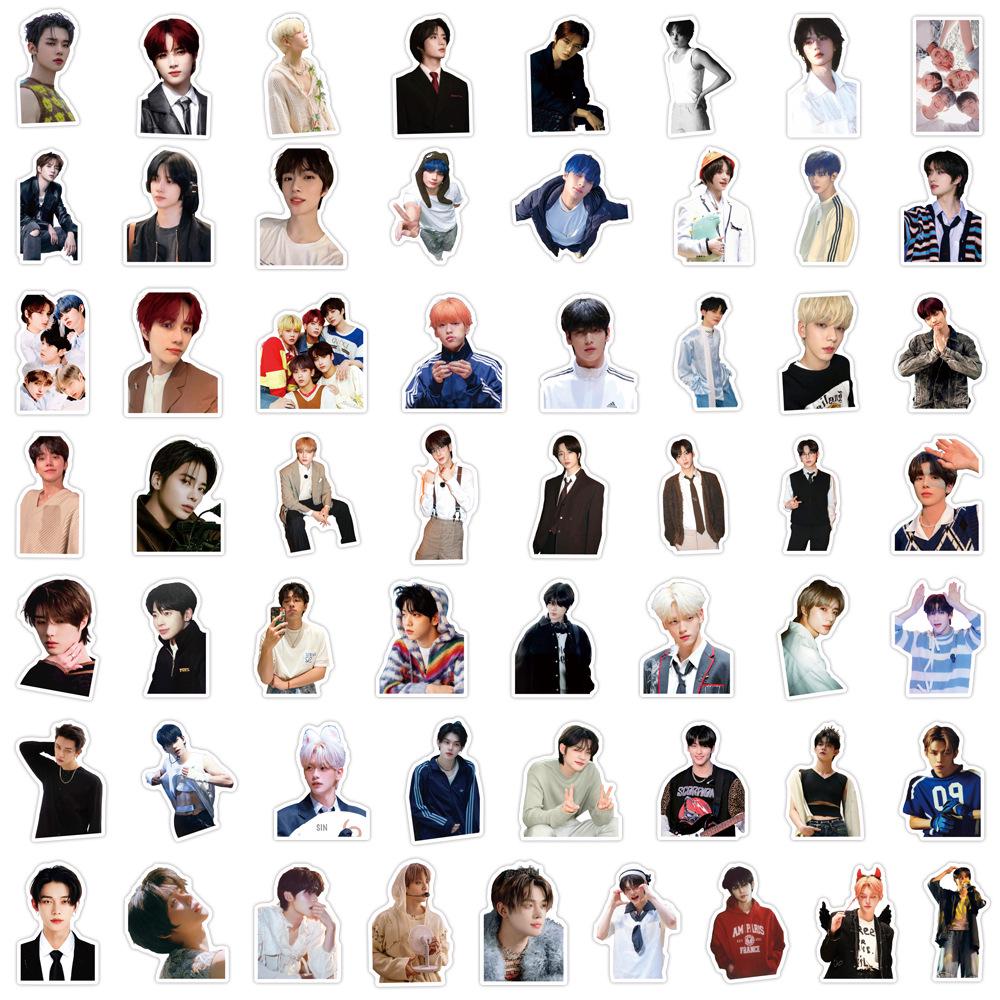 55 Наклеек K-pop группы TXT - Водонепроницаемые Украшения для Телефонов, Багажа и Бутылок