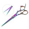 VOCOSTE Парикмахерские ножницы Ножницы для стрижки волос Профессиональные парикмахерские ножницы Нержавеющая сталь Бритва 17см Разноцветный