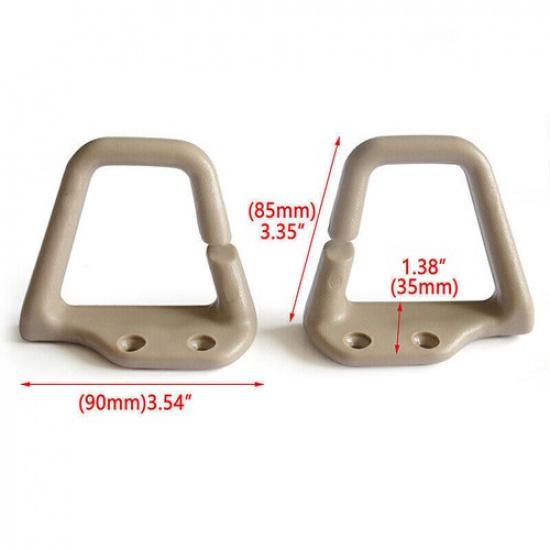 Fit For 1993-2002 Camaro Firebird Neutral Tan Slotted Seat Belt Guide Loops PAIR