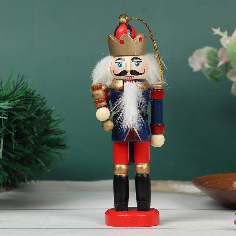 12 см деревянный Щелкунчик солдатик декор детская кукла веселое рождественское украшение
