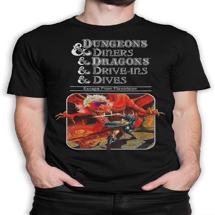 Забавная футболка Dungeons Diners Dragons Drive Ins Dives, Футболка Dungeons and Dragons