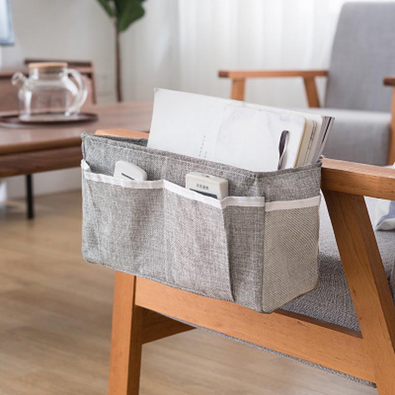 Хлопковое белье, прикроватный органайзер для хранения автомобиля, подвесная сумка, разное, с несколькими карманами, двухъярусная кровать, боковая сумка