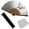 Stylish Folding Business with Folding Fan Bag and Handkerchief Yuyu Design [Osaka Choseido] Men's Fan, Style, Set, (Raccoon)