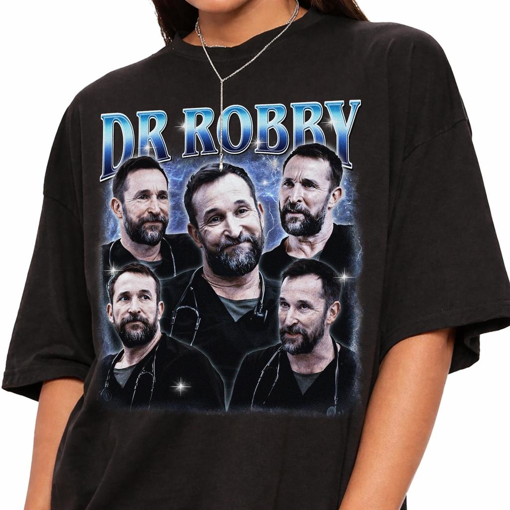 Dr Robby Shirt, Vintage Dr Robby Robinavitch Tshirt, Retro Grey's Anatomy Bootleg Tee, Noah Mills Graphic T-Shirt, Tv Doctor Fan Gift