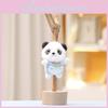 Keychain Cute Panda Cartoon Girl Backpack Decoration Hanging Plush Gift Doll