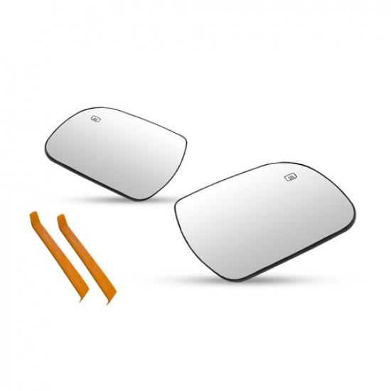 Left/Right Side Heated Mirror Glass Clear Replacement For Toyota Sienna 2011-19