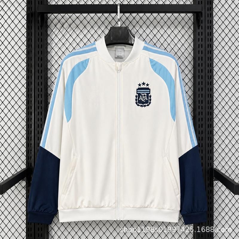 New 25-26 season football jersey trench coat appearance jersey training jersey Barcelona Paris Inter Chelsea jacket