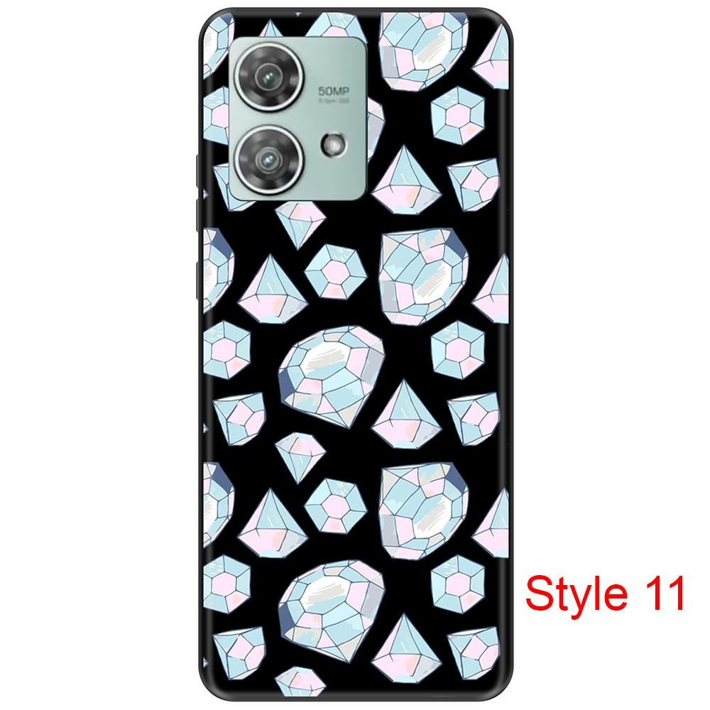 Чехол для Motorola Edge 40 Neo для Moto Edge 40 Neo, модный индивидуальный силиконовый защитный чехол, чехлы для телефонов Edge 40 Neo, силиконовый чехол против падения