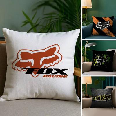 F-Fox-Racing-S Крутая наволочка Плюшевая ткань Мягкий Двусторонняя печать Чехол для диванной подушки Наволочки для декоративных подушек