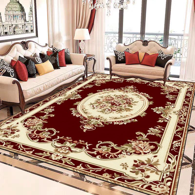 European Luxury Large Carpet Living Room Decoration Home Rug Non-slip Lounge Cloakroom Bedroom Rugs Comfortable Soft Baby Mat