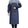 Waterproof Cooking Aprons With Pockets Kitchen Work Clothes Long Denim Aprons  Man/women