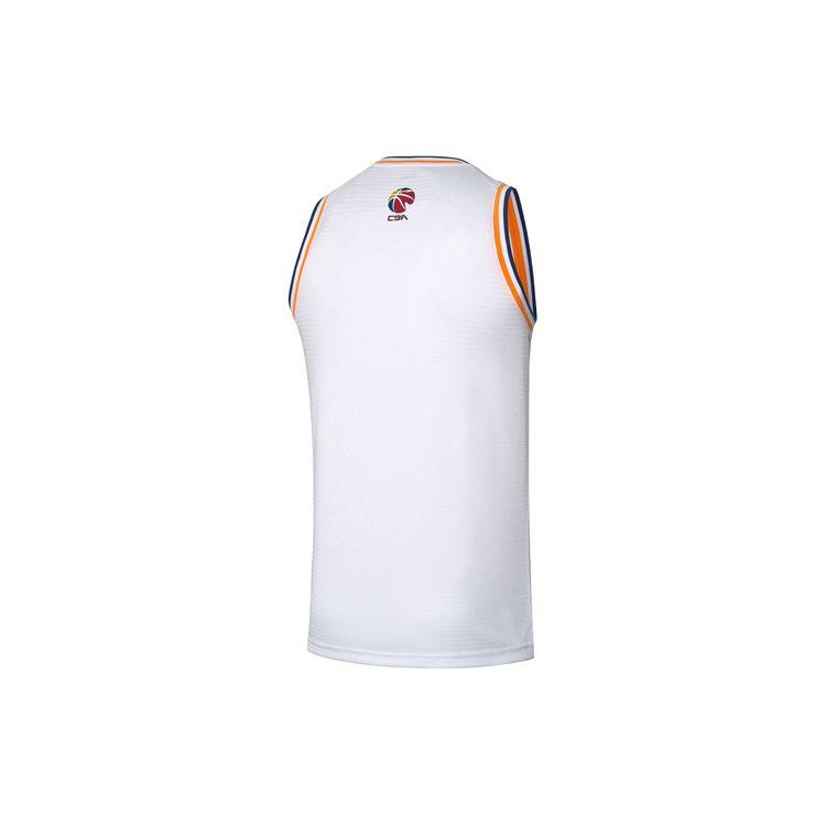 Li-Ning Баскетбольная майка CBA League Edition, домашняя мужская футболка Shanghai Team сезона 2020-2021, белая AAYQ397-1