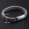 Nordic Viking Wolf Head Titanium Steel Men's Hip-Hop Stainless Steel Bracelet
