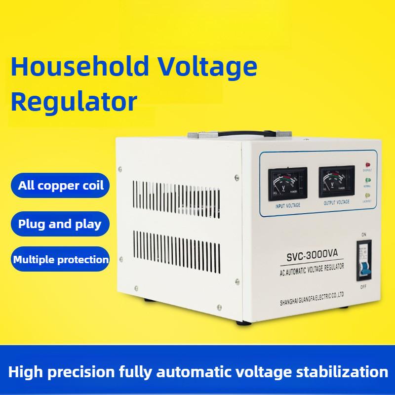 220V AC Voltage Stabilizer Household Portable Single Phase Voltage Regulator Automatic Intelligent Isolared Power Supply