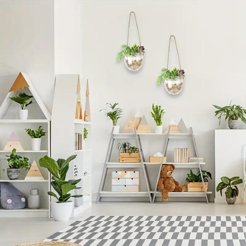 Transparent Hydroponic Hanging Vase Glass Flower Arrangement Bottle Flower Pot Living Room