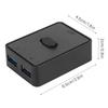 Plug and Play USB KVM Switch 2 in 1 Out/ 1 in 2 Out USB Switch Selector  Scanner