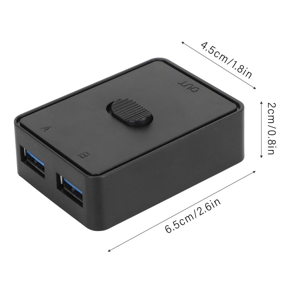 Plug and Play USB KVM Switch 2 in 1 Out/ 1 in 2 Out USB Switch Selector  Scanner