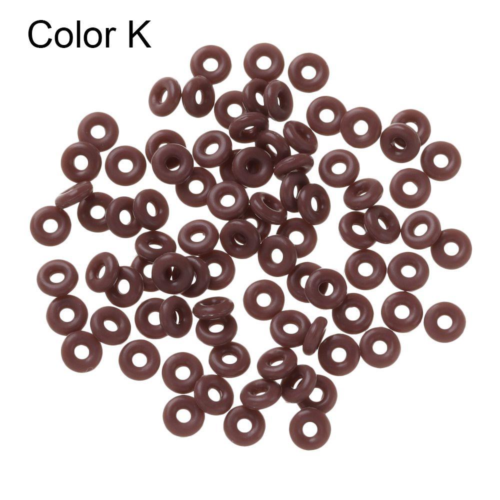 End Tackle Accessory Bracelet Bead Fixed Flat Round Matt Rubber Stopper Tippet Rig Ring O Ring