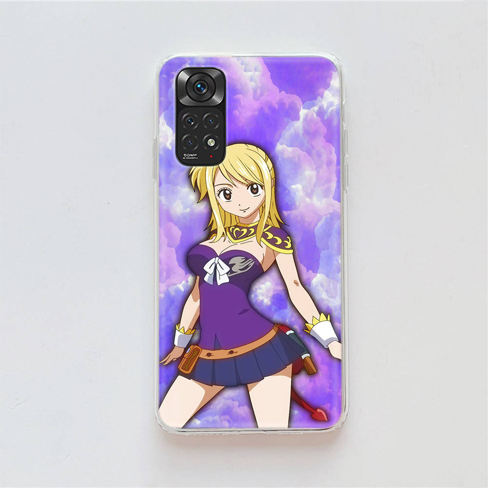 Чехол DT15 Fairy Tail для Samsung A04 A14 A23 A34 A54 M23 M33 M52 M53 Realme 10 9 C30S C35 C55 VIVO Y02S Y21 Y33S Y51 X80 Pro Прозрачная крышка