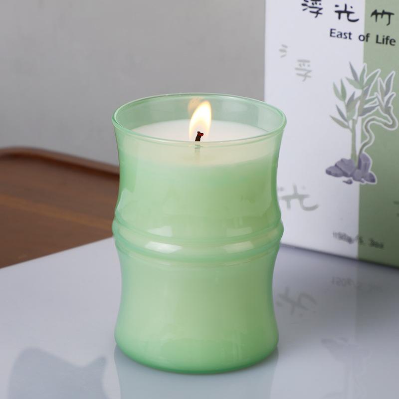 Niche High-end Floating Light Bamboo Shadow Scented Candle Home Scented Candle Souvenir Ornament Birthday Gift