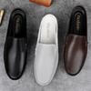 Новые мужские повседневные классические туфли-лодочки из натуральной кожи, полулоферы, высококачественные полутапочки на плоской подошве, мужские туфли Muller