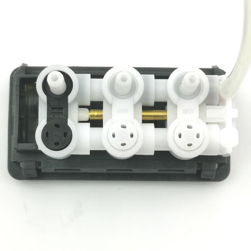 OE:29074-02/04E 81623986093 42538404 Truck Seat Lumbar Adjustment IPS Valve 3 Buttons For ISRI/MAN/IVECO (Gray Color)