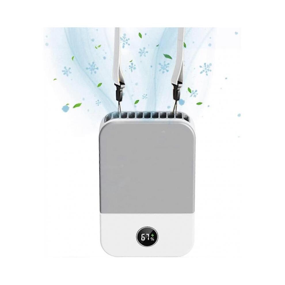 Portable New Mini Neck Fan USB Rechargeable with Power Bank Handheld Fan Desk Adjustable Fan Air Cooler
