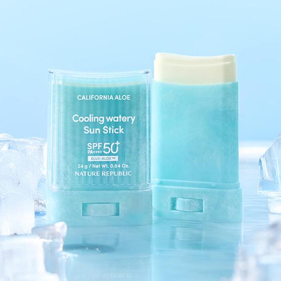 Nature Republic Охлаждающий солнцезащитный крем California Aloe Watery SPF 50+ PA++++ 24 г