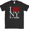 Я люблю Нью-Йорк только как друга Футболка Смешной юмор Гордость штата Новинка Футболка