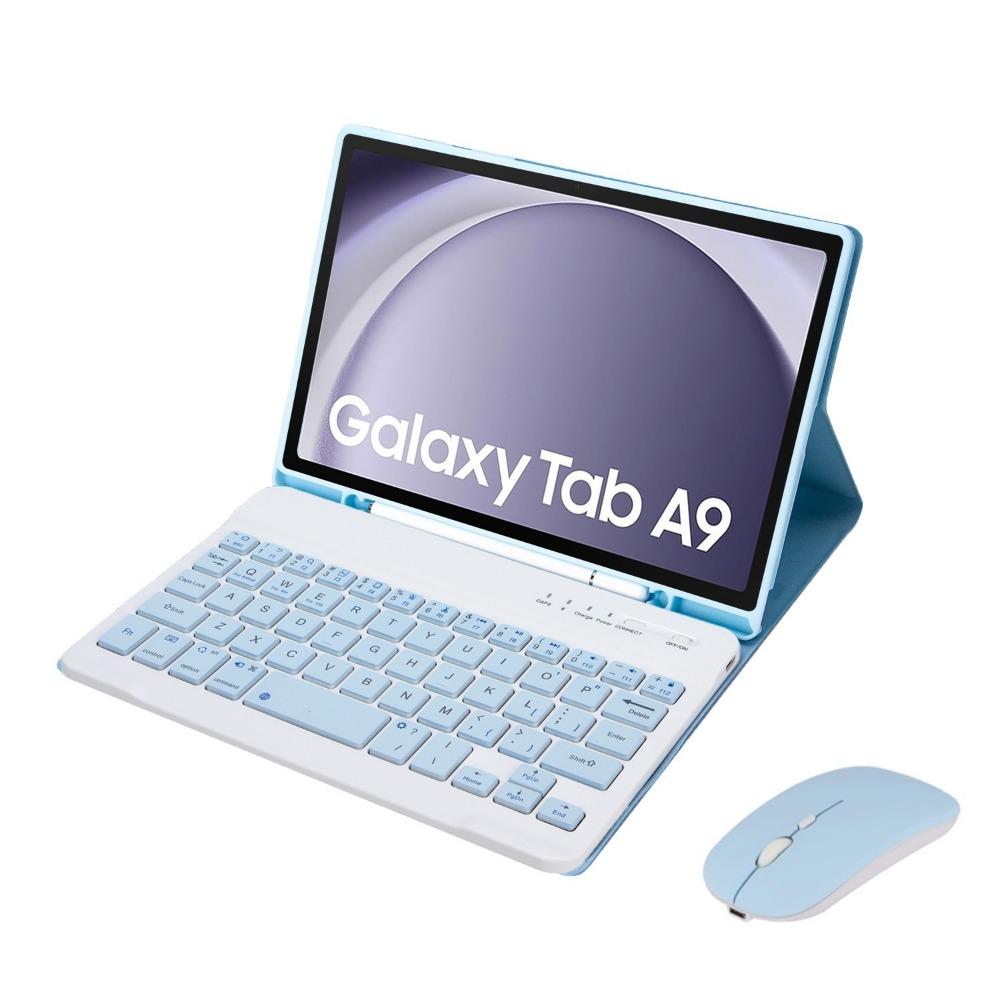 Для Samsung Tab A9 8.7 кожаный чехол с Bluetooth-клавиатурой, подставкой, защитный чехол для планшета Tab A9 Plus