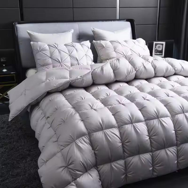 High-end 100% White Goose Down Duvet Winter Comfortable Warmth Comforter King Keep Warm Anti-drilling Winter Fall Quilt Queen