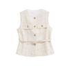 Kaslead New Women clothes Western Style Versitile Fashion Graceful Multicolor Belt Decoration Vest Vest