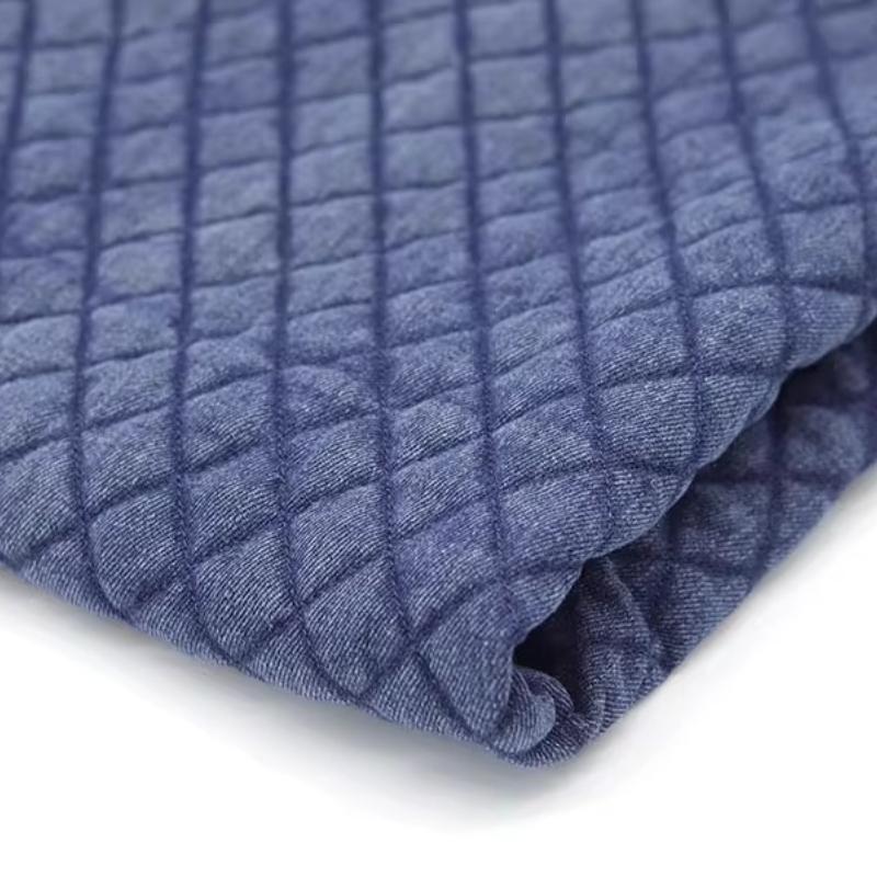 Стеганая Хлопковая Стирка Деним Ткань Осень Зима Ретро Утолщенная для Одежды Сумки Дизайнерская Ручная Работа Diy Швейный Материал Ткань