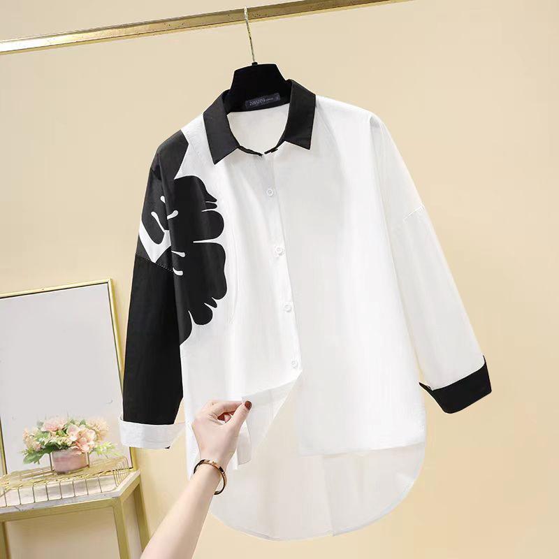 ZANZEA Женские весенние рубашки с цветочным принтом и длинным рукавом