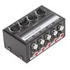 Separate Volume Knobs Stereo Mini Mixer Support 4 in 1 Out Stereo Splitte  Console