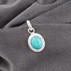 Magnesite Turquoise Gemstone Jewelry, Handmade 925 Solid Sterling Silver Jewelry, Gorgeous Silver Jewelry Pendant For Gift