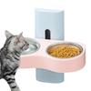 Double Bowl Dog Eatting Bowl Space Saving Pet Feeding Bowl Cats Watering Bowl  for Small Dogs