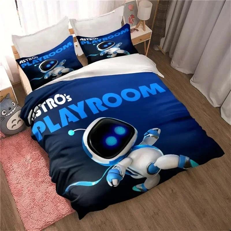 ASTRO BOT Милый Мультяшный Комплект Постельного Белья Пододеяльник Наволочка Односпальный Двуспальный King Size Взрослый Мальчики Спальня