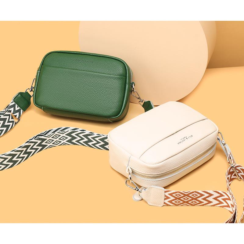 Трендовая женская сумка, повседневная широкая плечевая лямка, модная и простая одноплечевая сумка кроссбоди, маленькая квадратная сумка