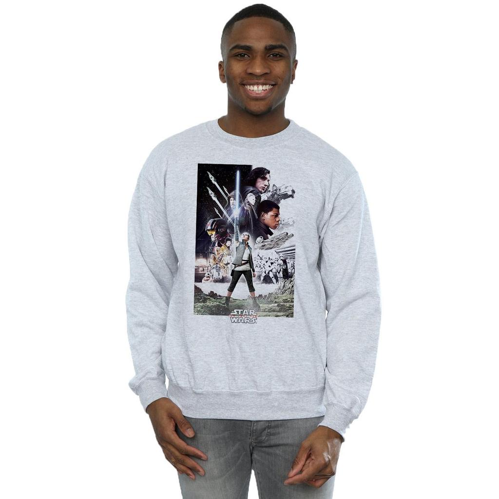 Star Wars Mens The Last Jedi Character Poster Sweatshirt
