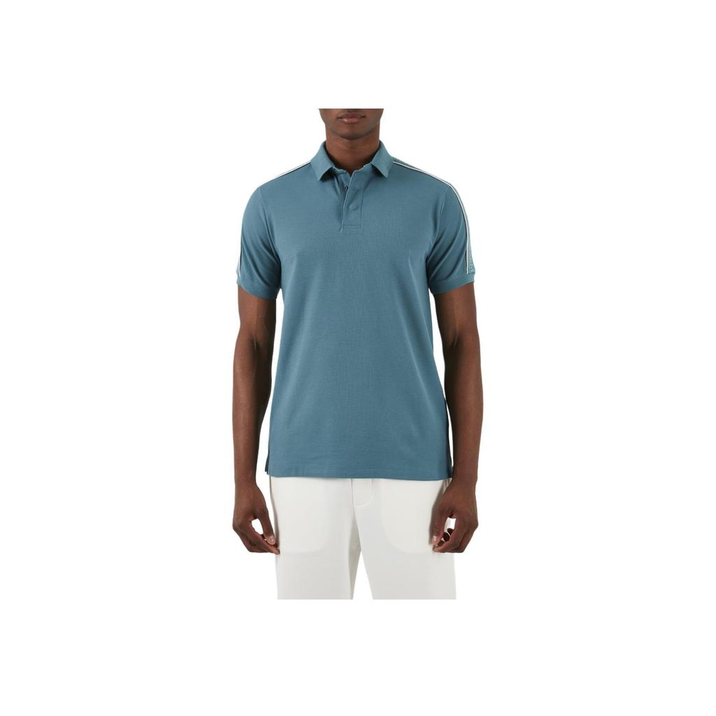 Emporio Armani Мужская однотонная рубашка-поло с коротким рукавом и пуговицами Топы 3D1FM3-1JCYZ-0779