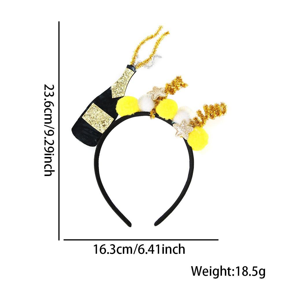 Gold Silver Happy New Year Headband Glitter Party Photo Props  Party Supplies