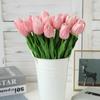 5PCS Pu Mini Tulip Simulation Flower Wedding Party Celebration Home Decoration  Plant Artificial Flowers Ins Style