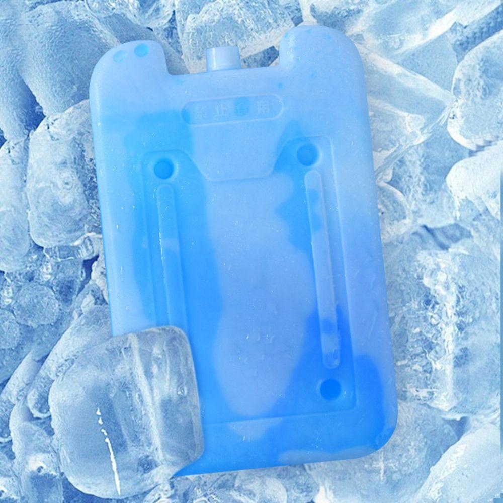 Reusable Ice Crystal Box Blue Picnic Cooler Box New Ice Box Air Conditioning Fan