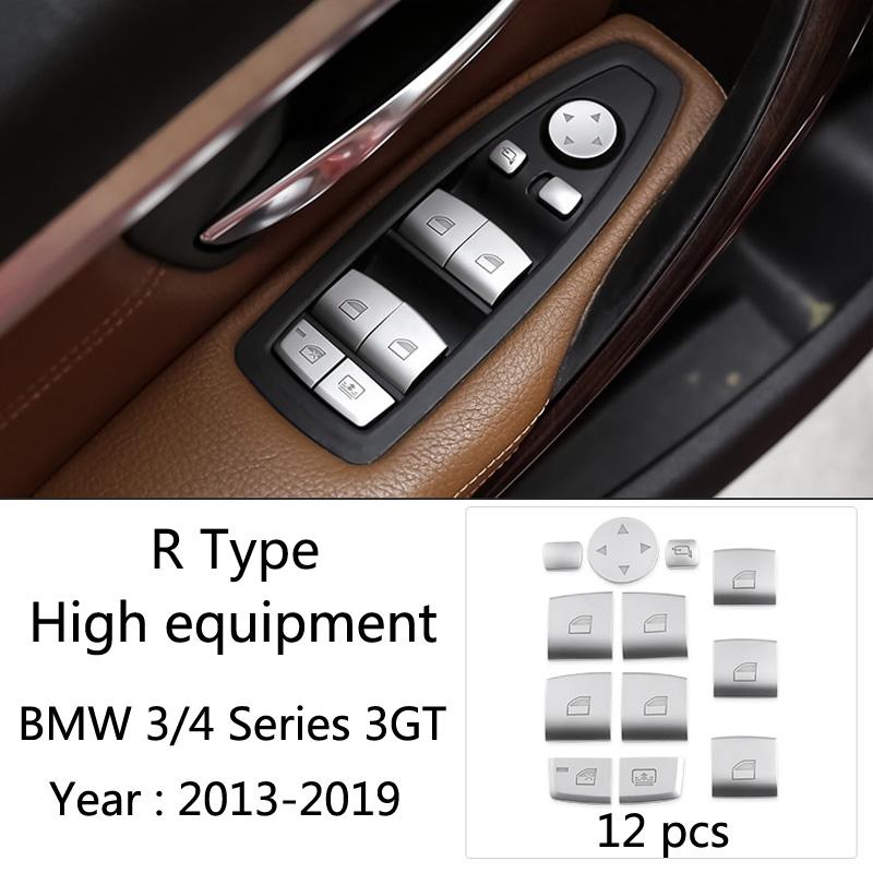 Carbon Fiber Car Styling Interior Gear Shift Knob Cover Multimedia Button Panel Trim Sticker For BMW F30 F32 F34 F36 Accessories