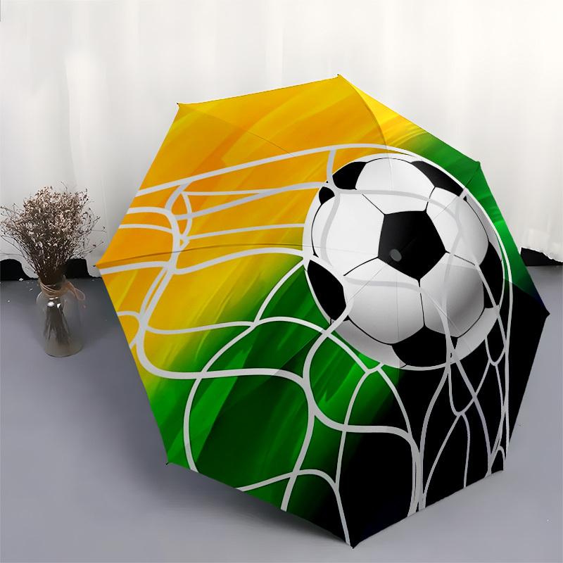 1pc Soccer Goal Themed High-quality Umbrella,Automatic Opening and Closing Umbrella,Multi-functional Umbrella G0811225