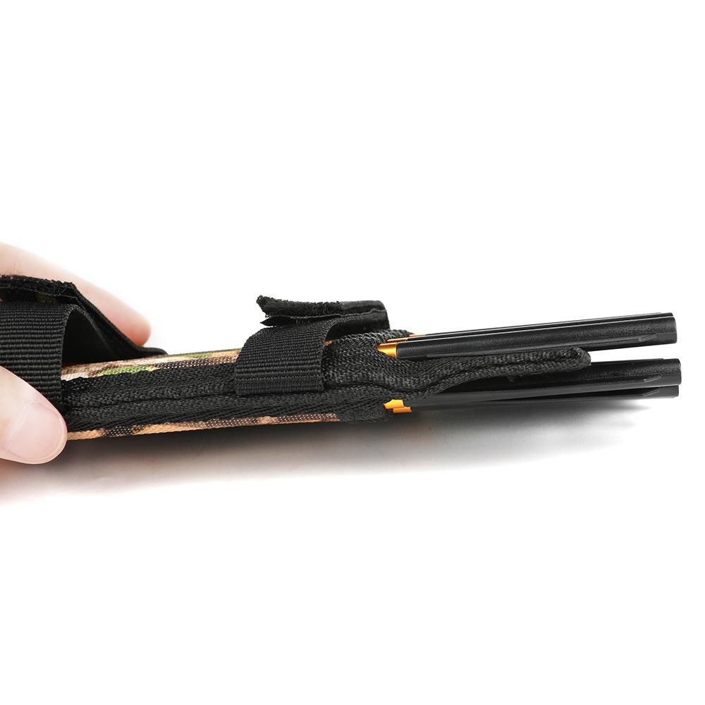 Camouflage Double-Sided Mini Crossbow Quiver, Waterproof, Stores 12 Arrows, 6.3-Inch.