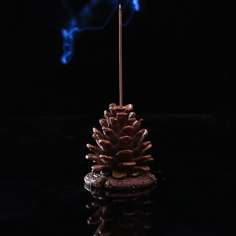 Stereoscopic Simulation Pine Cone Fragrance Base Funny Incense Insertion Incense Base Holder Home