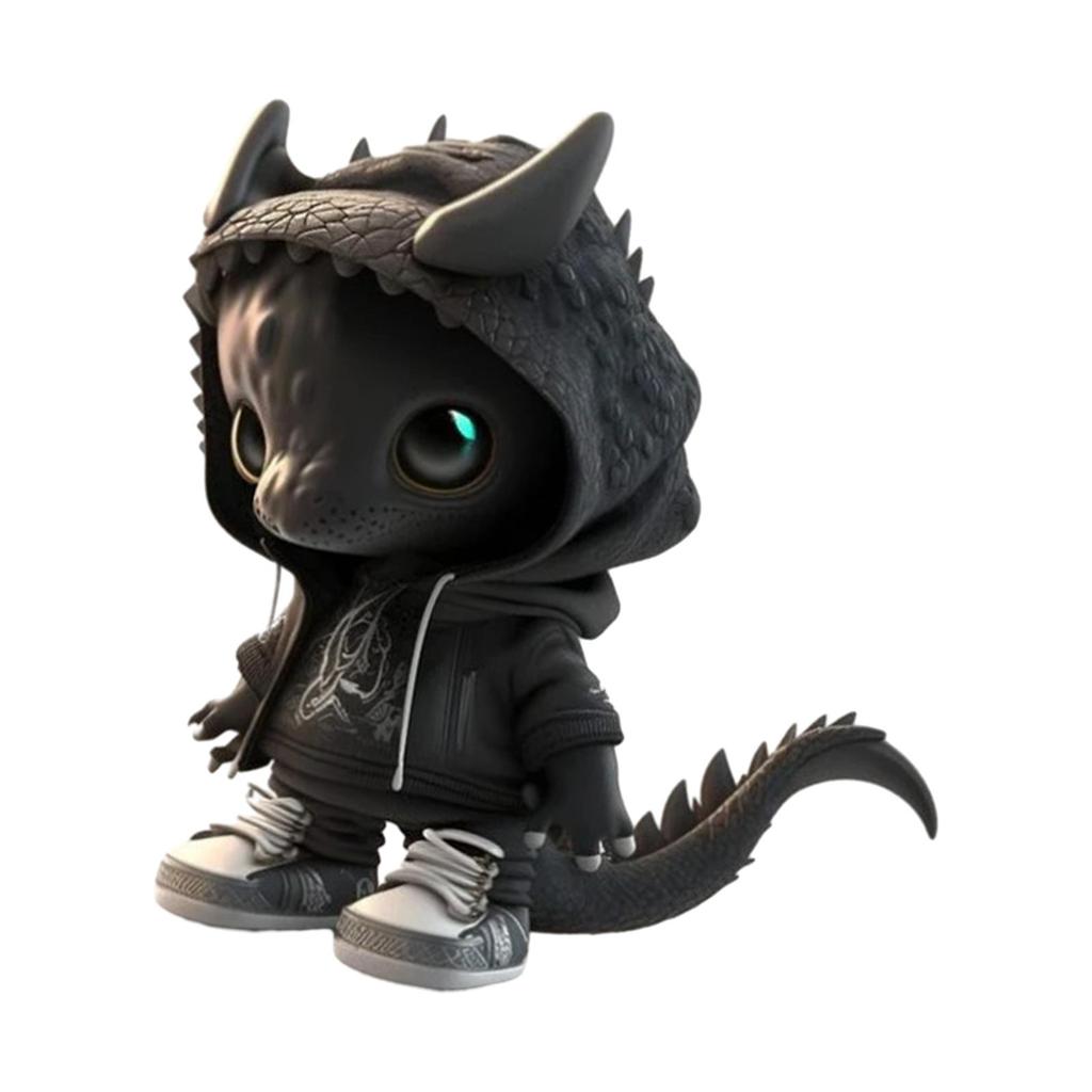 Статуэтка динозавра для стола из смолы, коллекционная фигурка, украшение Хэллоуина, эльф, для спальни, шкафа, книжной полки, ресторана, квартиры