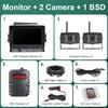 GreenYi беспроводной 7'' AHD радар слепых зон BSD сигнализация DVR регистратор IPS разделенный экран монитор грузовика с 4 шт. ИК-камера для автобуса RV